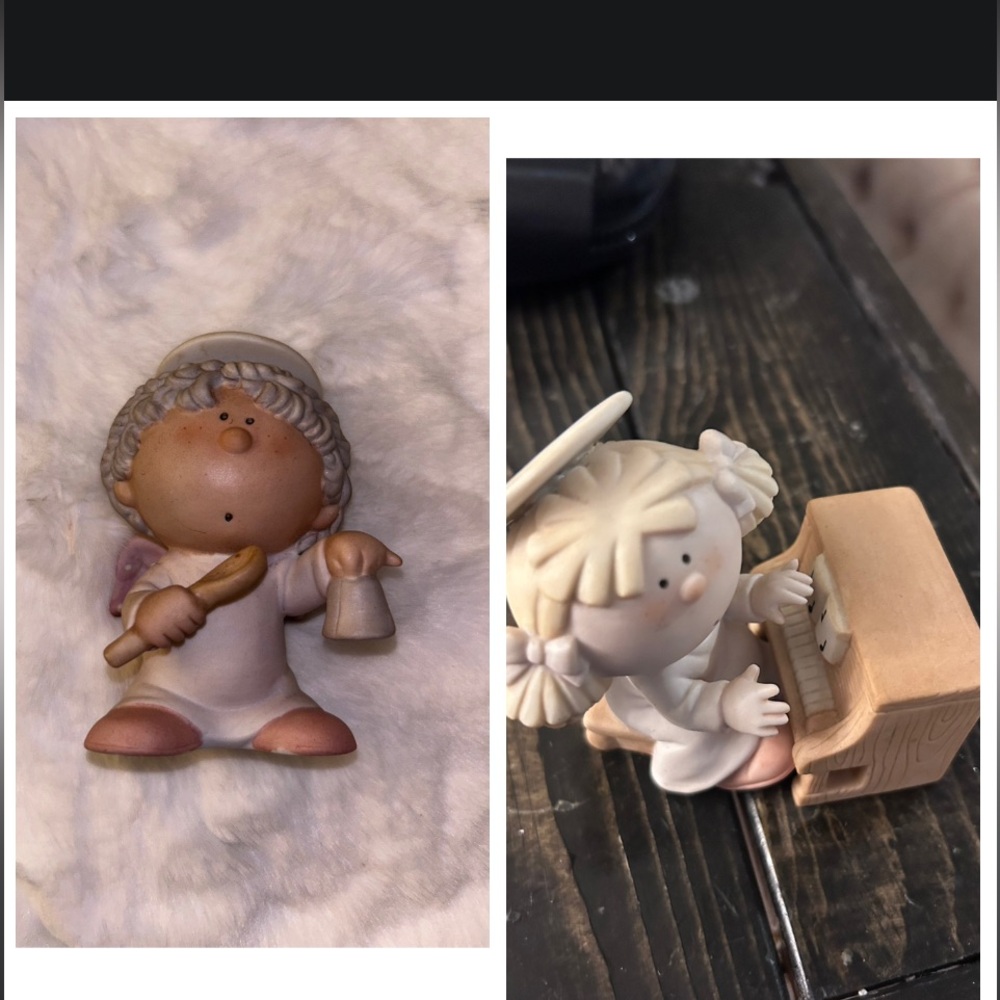 Bumpkins By Fabrizio PUNKIN AT THE PIANO 3pc spoon bell angel